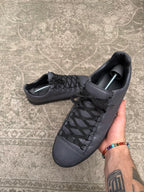 Balenciaga Arena Low Grey Black Grained Leather