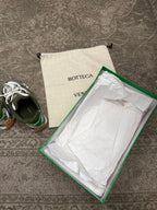 Bottega Veneta Orbit Sneakers White Green Silver