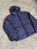 CP Company D.D. Shell Down Goggle Puffer Jacket Navy