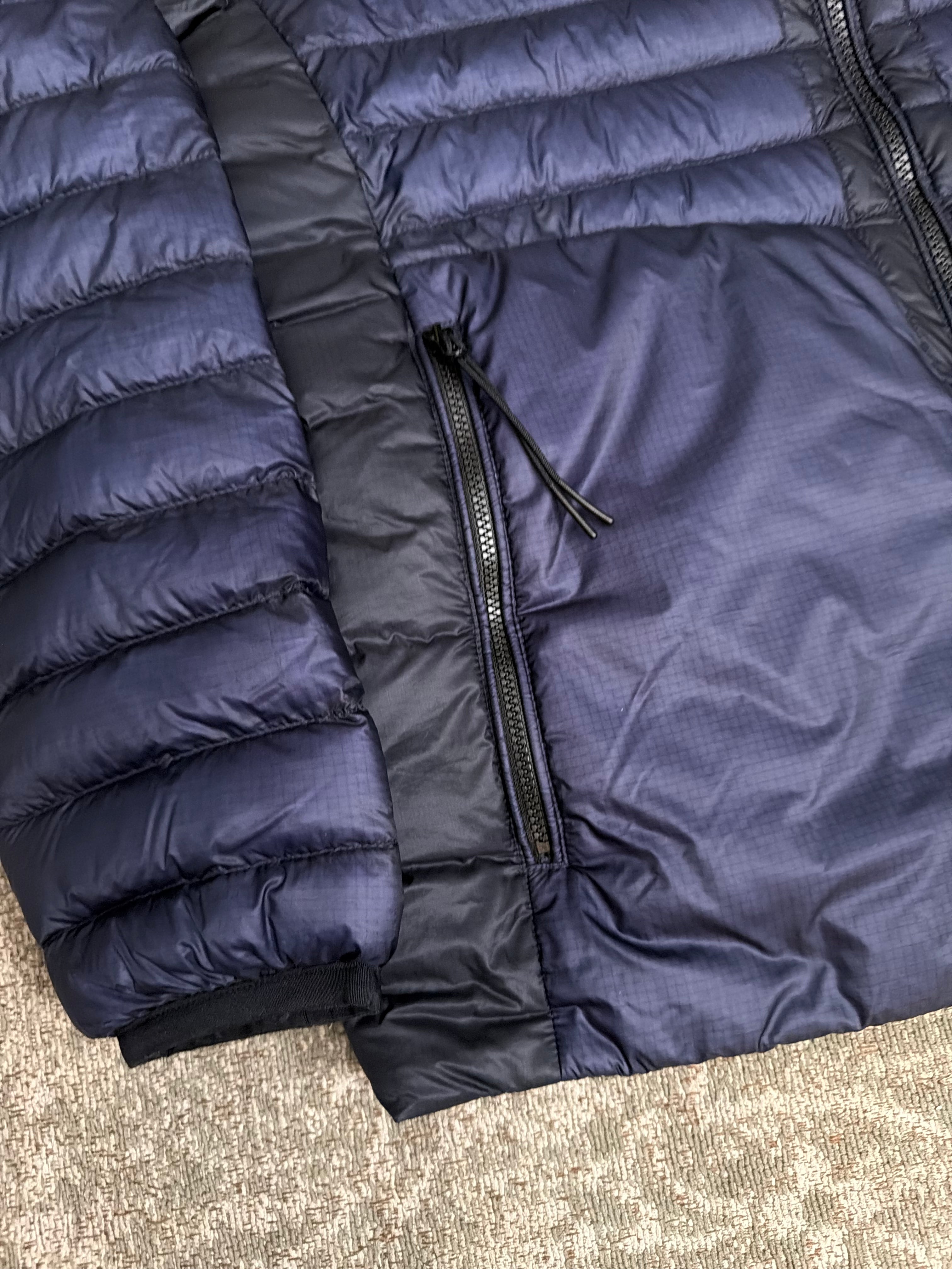 CP Company D.D. Shell Down Goggle Puffer Jacket Navy