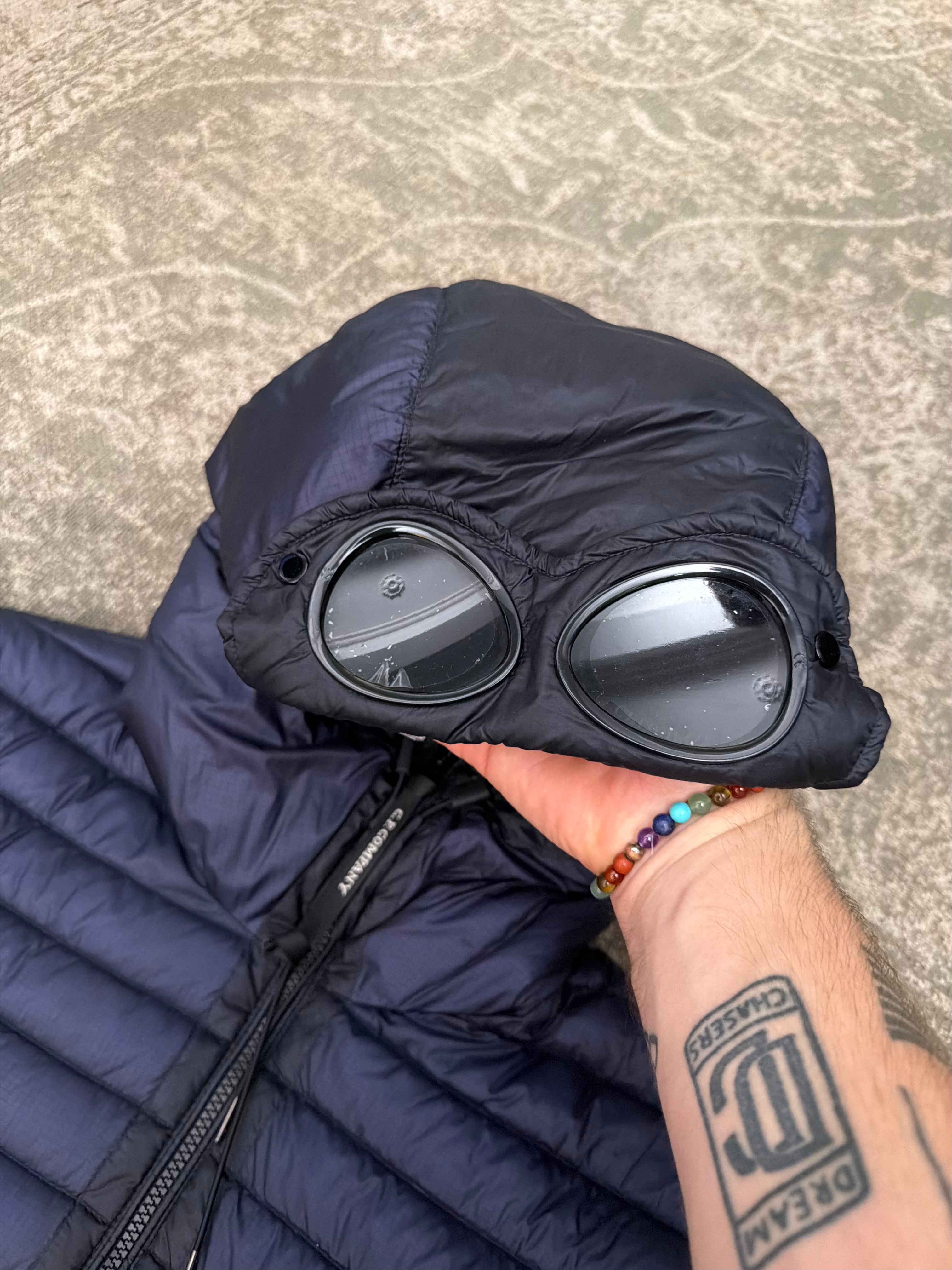 CP Company D.D. Shell Down Goggle Puffer Jacket Navy