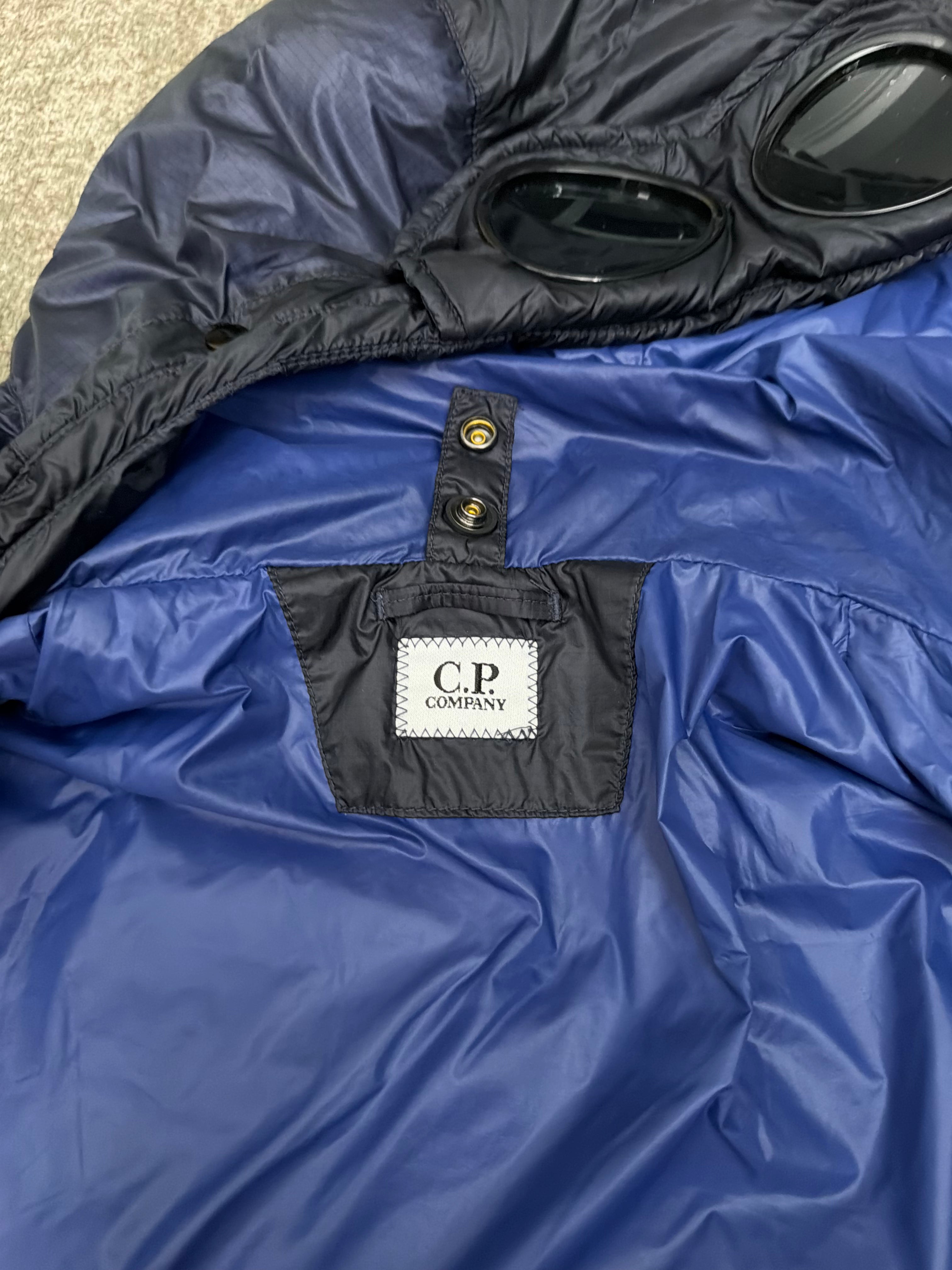 CP Company D.D. Shell Down Goggle Puffer Jacket Navy