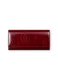 Cartier Birthday Long Wallet Patent Burgundy