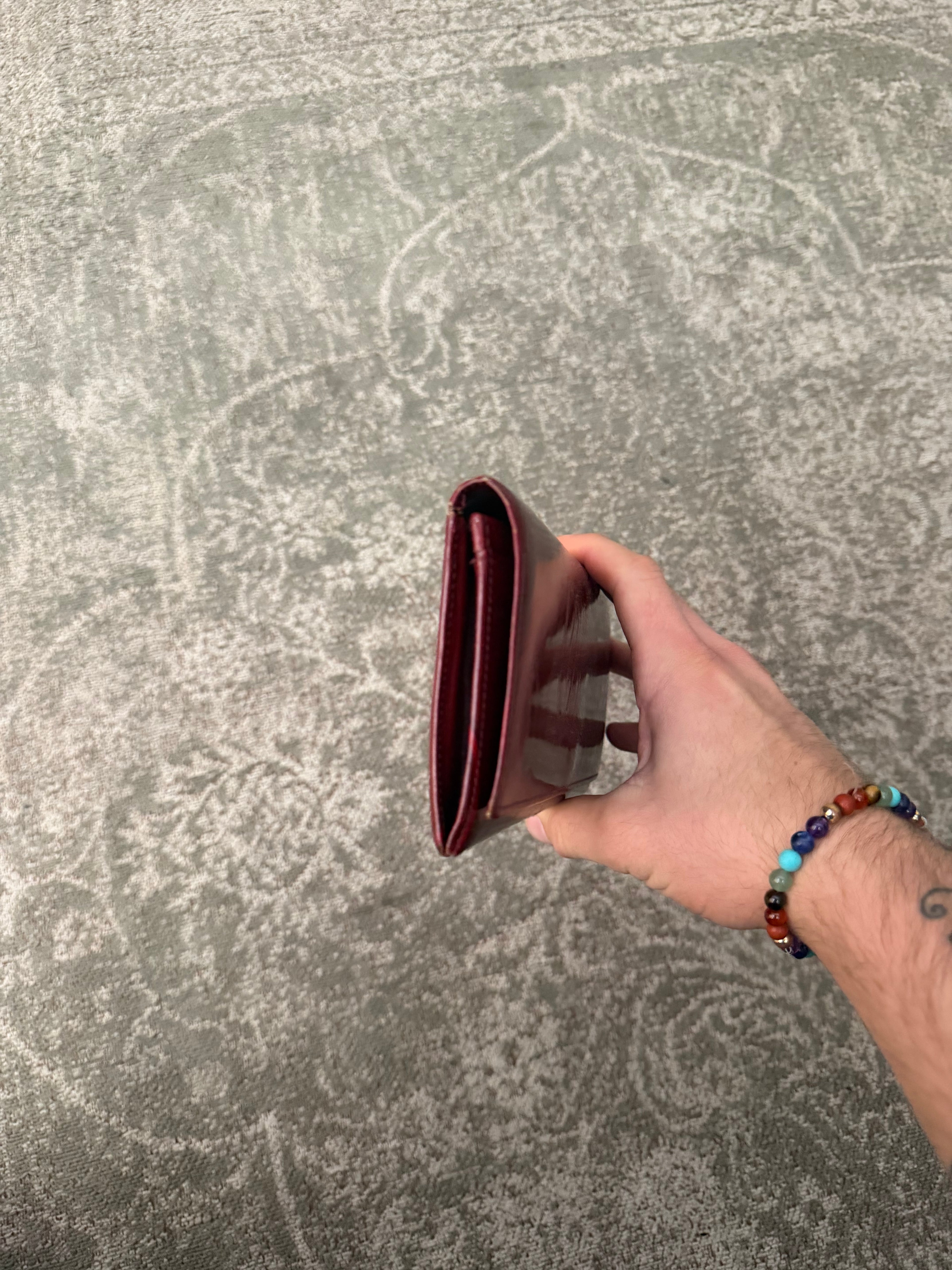 Cartier Birthday Long Wallet Patent Burgundy