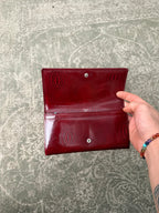 Cartier Birthday Long Wallet Patent Burgundy