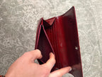 Cartier Birthday Long Wallet Patent Burgundy