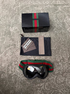 Gucci GG 1653 Ski Goggles Glasses Web Design Black