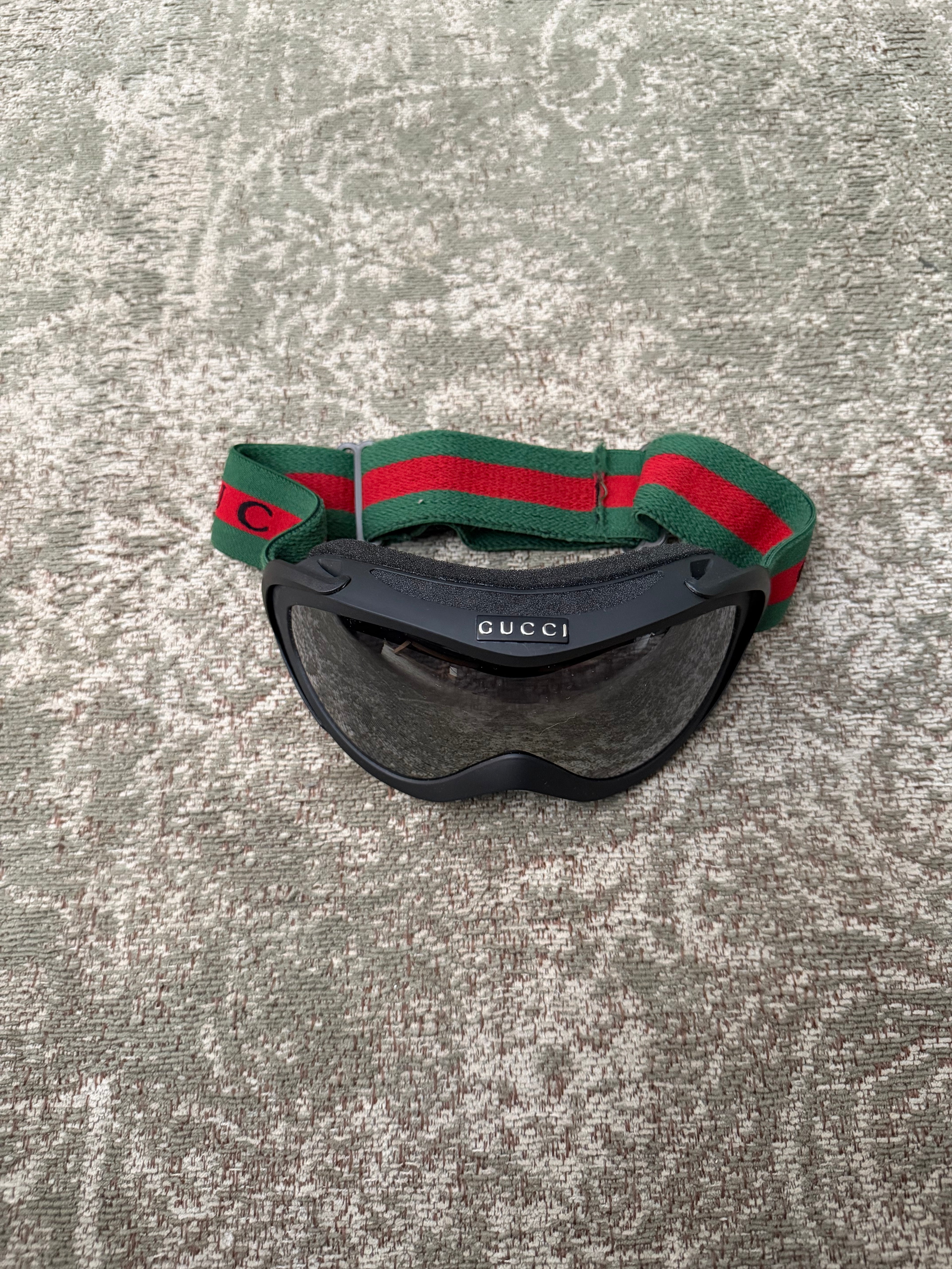 Gucci GG 1653 Ski Goggles Glasses Web Design Black