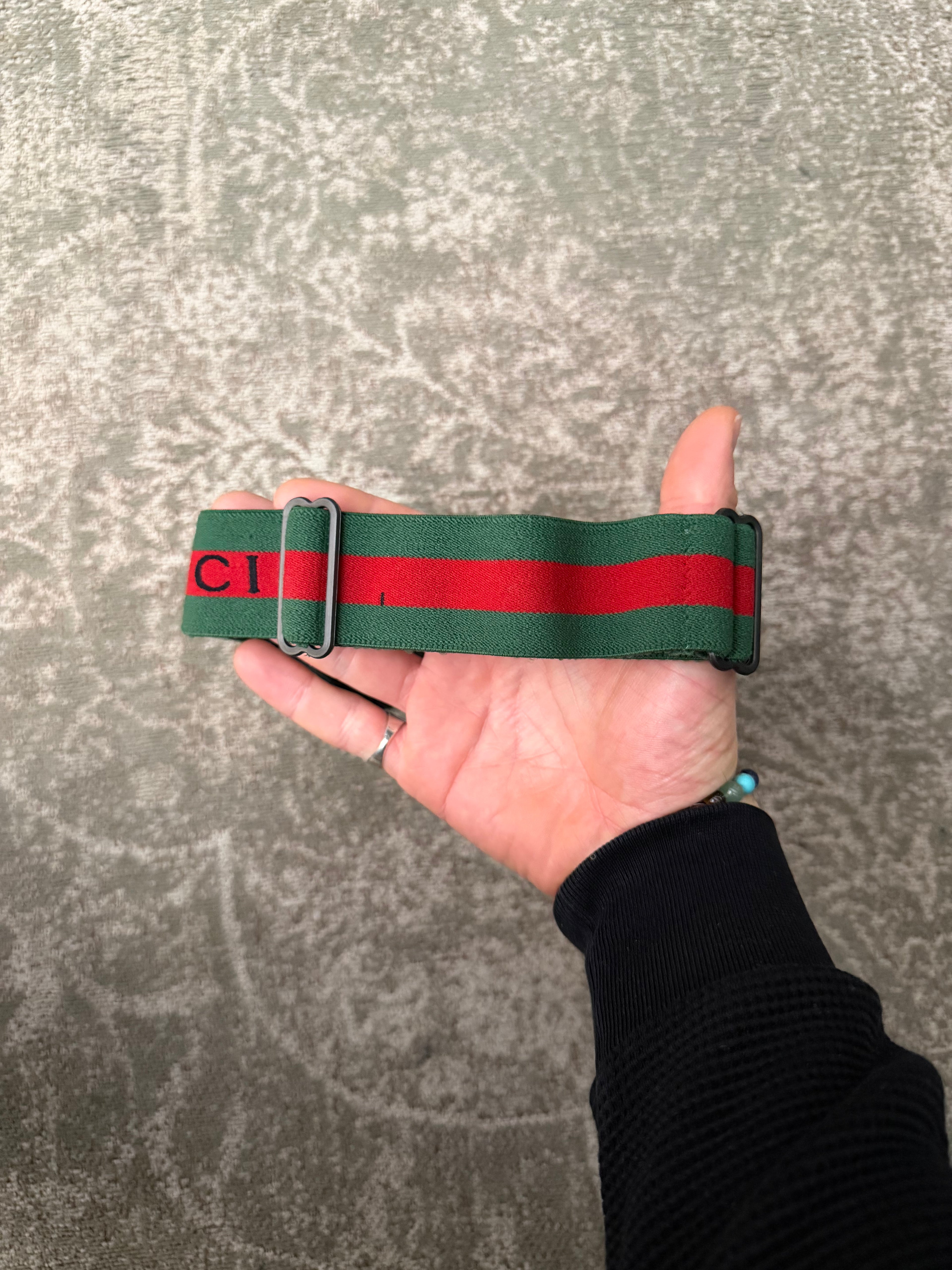 Gucci GG 1653 Ski Goggles Glasses Web Design Black