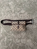Gucci GG Canvas Jackie Belt Bag Beige