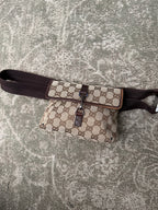 Gucci GG Canvas Jackie Belt Bag Beige