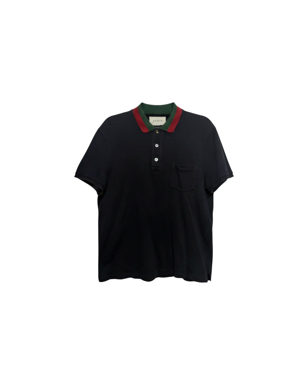 Gucci Web Collar Navy Polo