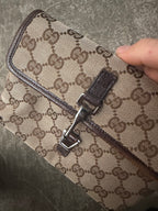 Gucci GG Canvas Jackie Belt Bag Beige