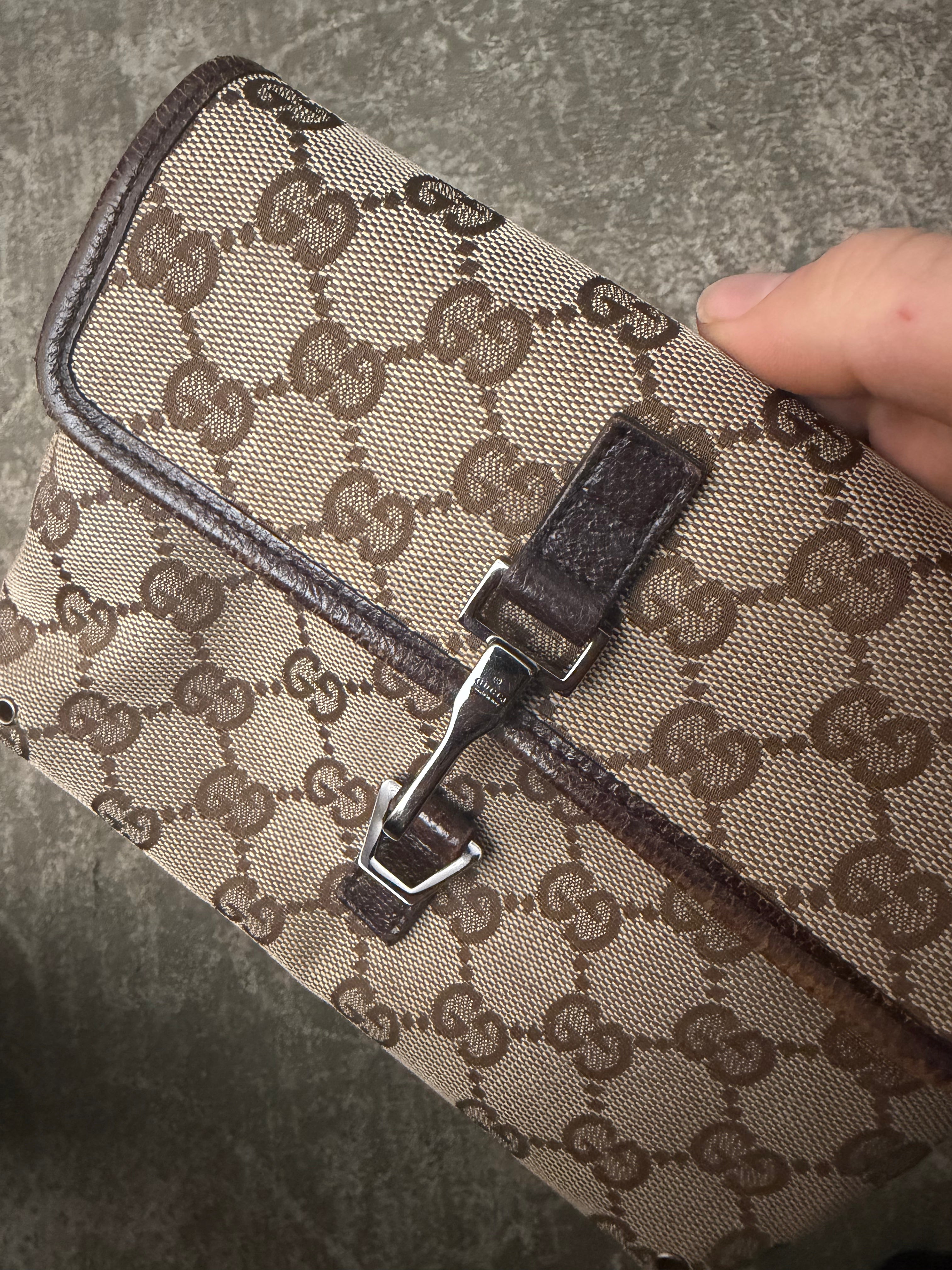 Gucci GG Canvas Jackie Belt Bag Beige