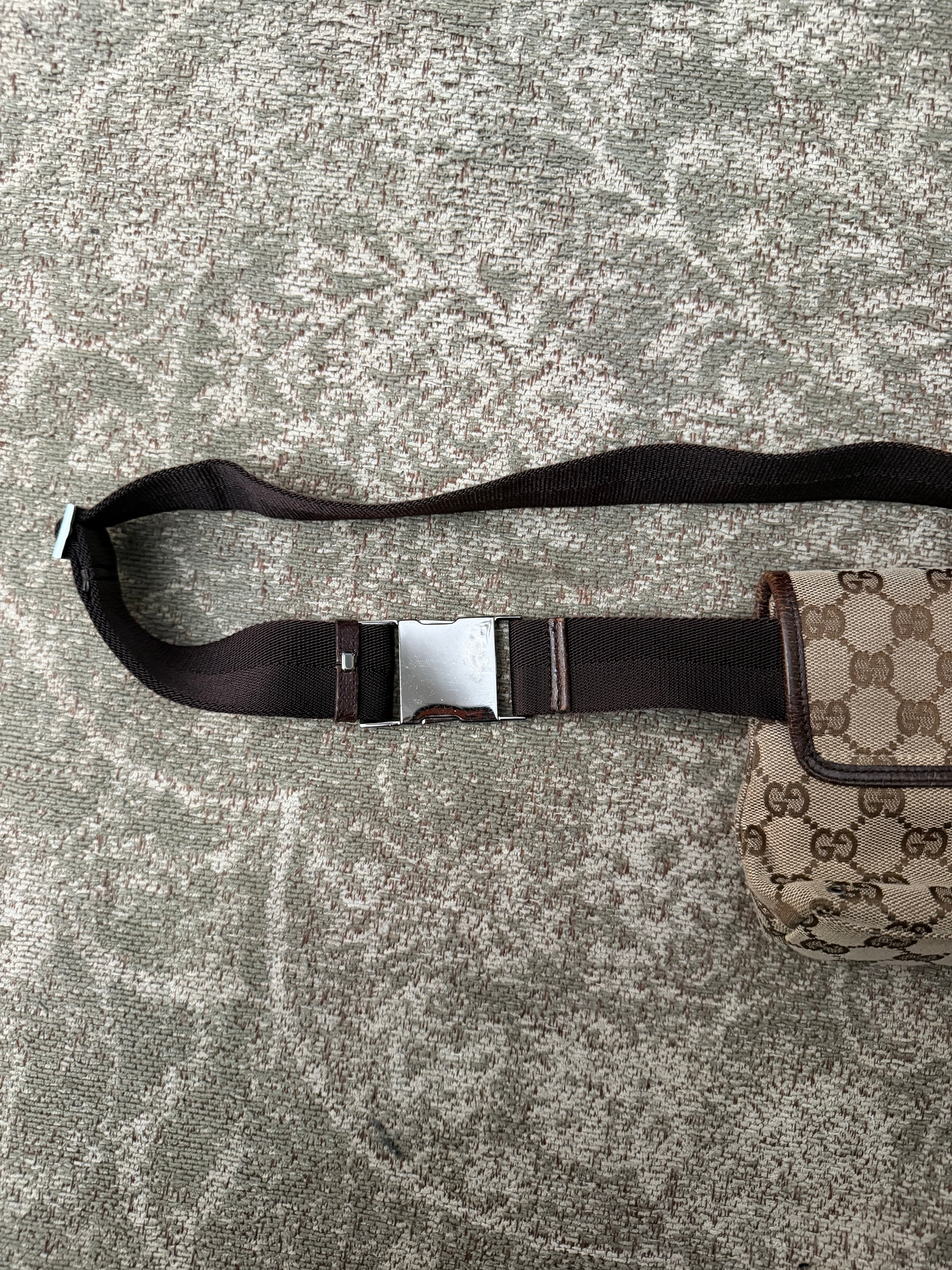 Gucci GG Canvas Jackie Belt Bag Beige