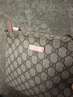 Gucci GG Supreme Canvas Crossbody Bag Beige Pink