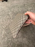 Gucci GG Supreme Canvas Crossbody Bag Beige Pink