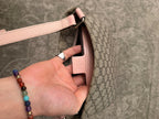 Gucci GG Supreme Canvas Crossbody Bag Beige Pink