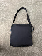 Gucci Nylon Interlocking G Web Messenger Bag Black