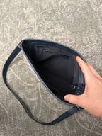 Gucci GG Supreme Zip Top Shoulderbag Beige Navy Strap