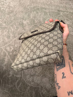 Gucci GG Supreme Coated Canvas Small Flap Messenger Bag OG