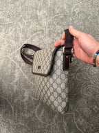 Gucci GG Supreme Coated Canvas Small Flap Messenger Bag OG