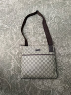 Gucci GG Supreme Coated Canvas Small Flap Messenger Bag OG