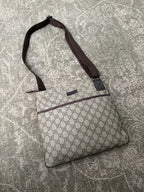 Gucci GG Supreme Coated Canvas Small Flap Messenger Bag OG
