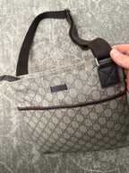 Gucci GG Supreme Coated Canvas Small Flap Messenger Bag OG