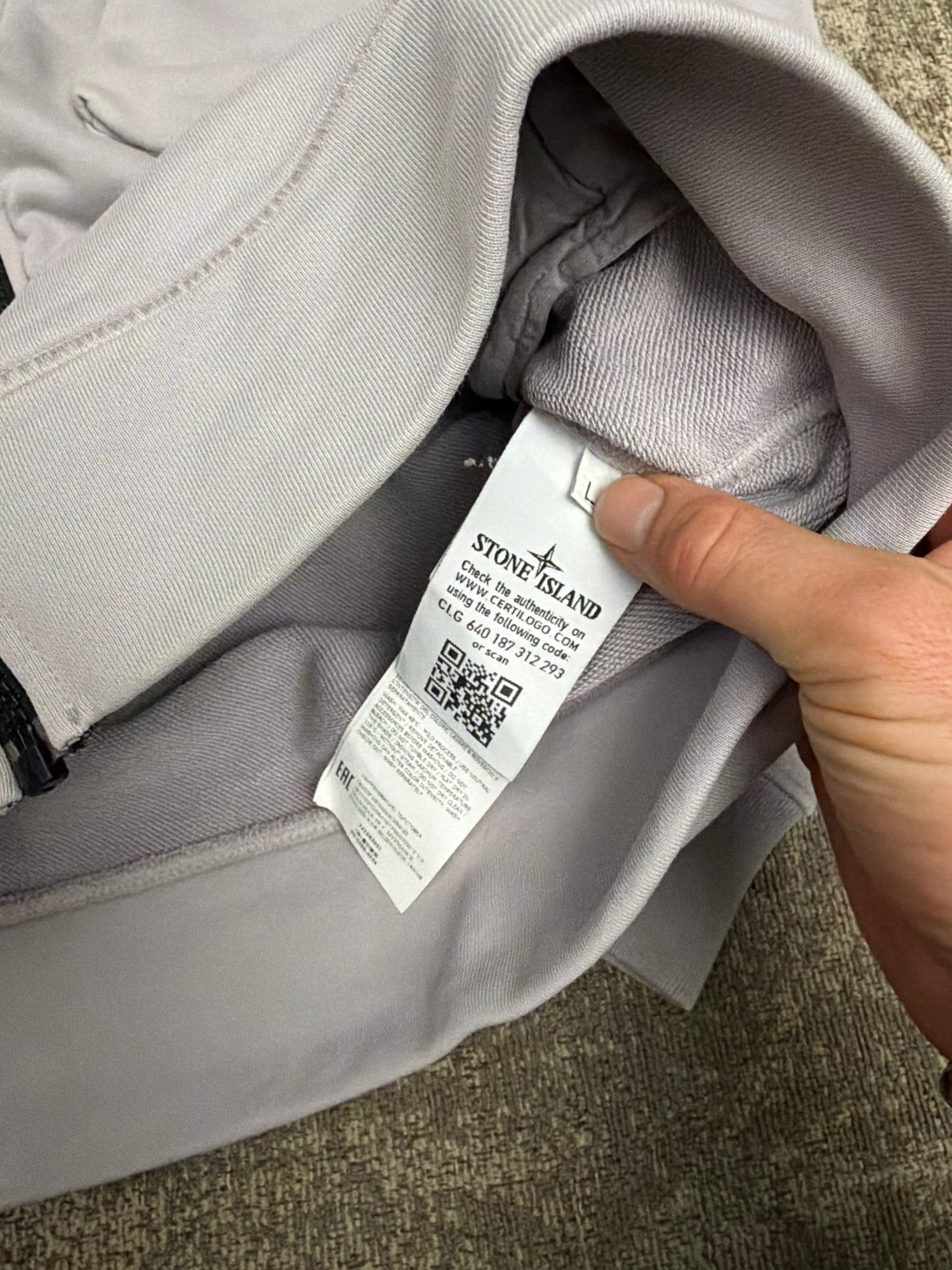 Stone Island Cotton Track Jacket Grey