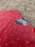 Kapital Bandana Patchwork Button Shirt Red