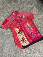 Kapital Bandana Patchwork Button Shirt Red