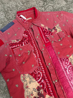 Kapital Bandana Patchwork Button Shirt Red