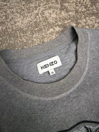 Kenzo Tiger Paris Crewneck Dark Grey Fluo Green