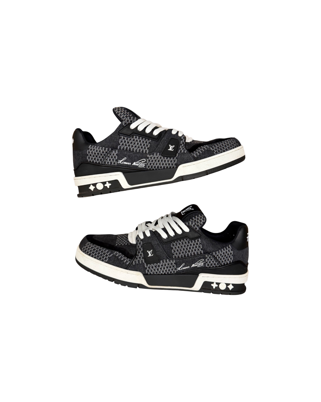 Louis Vuitton LV Trainer Black Damier 3D Denim