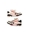 Louis Vuitton LV Trainer White Red Black Studded