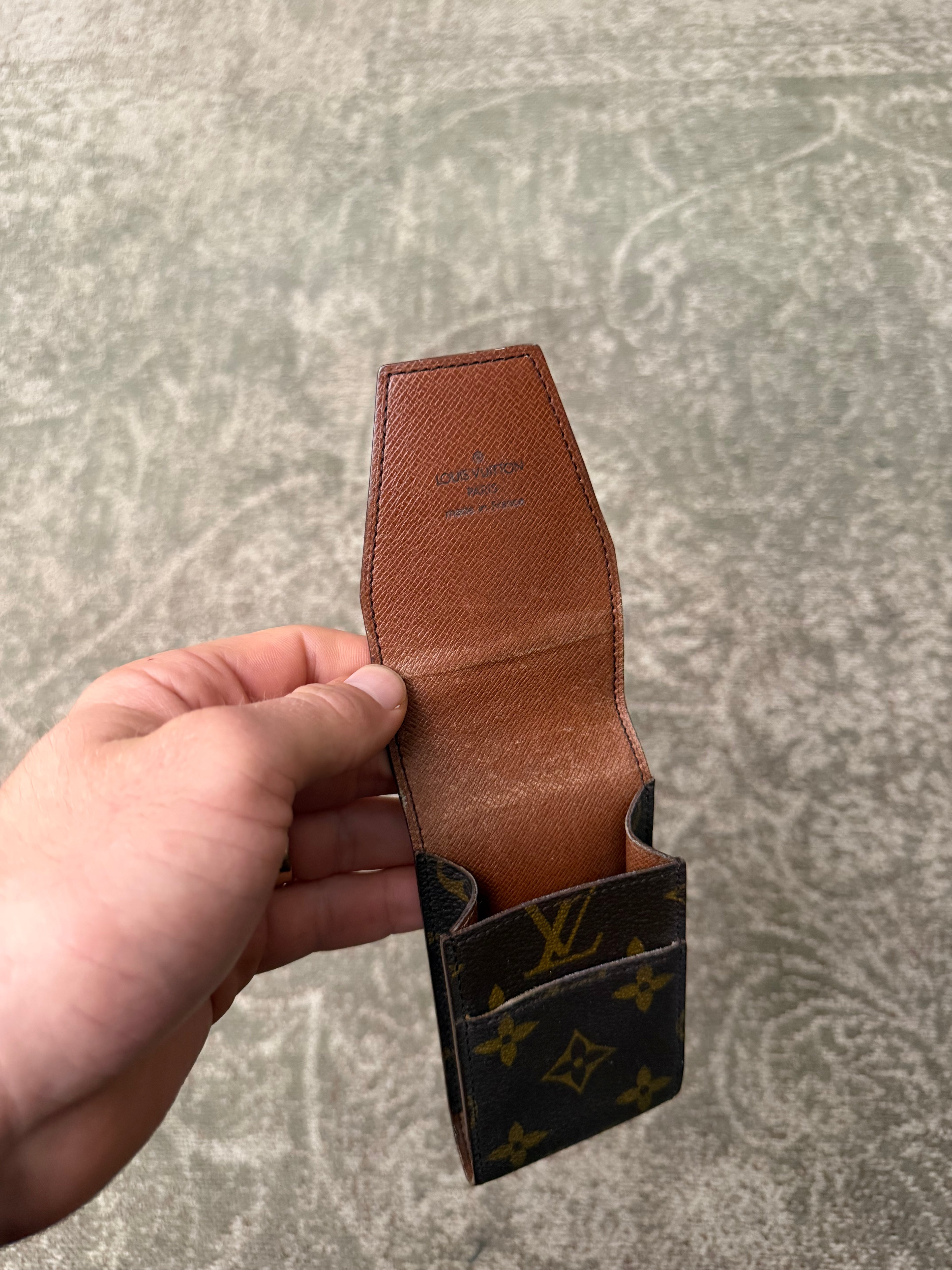 Louis Vuitton Monogram Cigarette Etui Case Holder Brown
