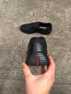Prada Cup Sneaker Velcro Touch Strap Triple Black