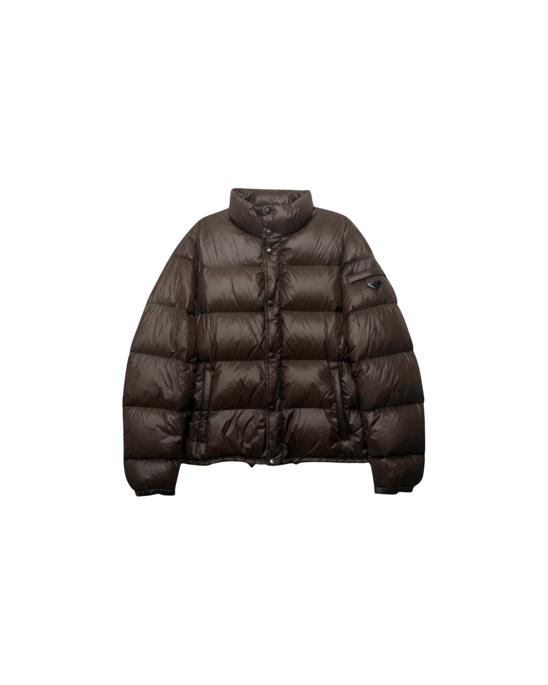 Prada Puffer Jacket Brown