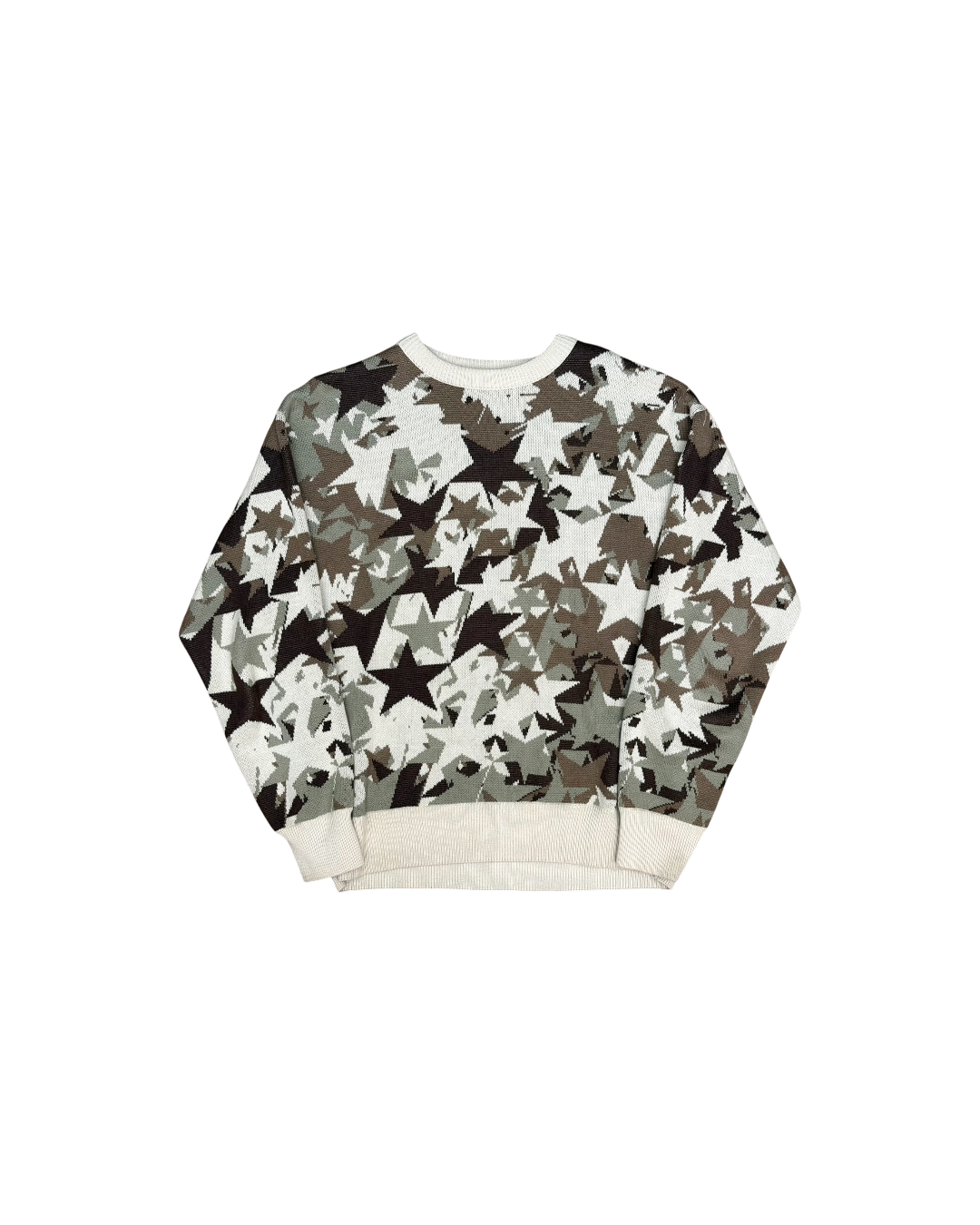 99Based Camo Knit Sweater