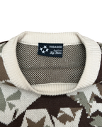 99Based Camo Knit Sweater
