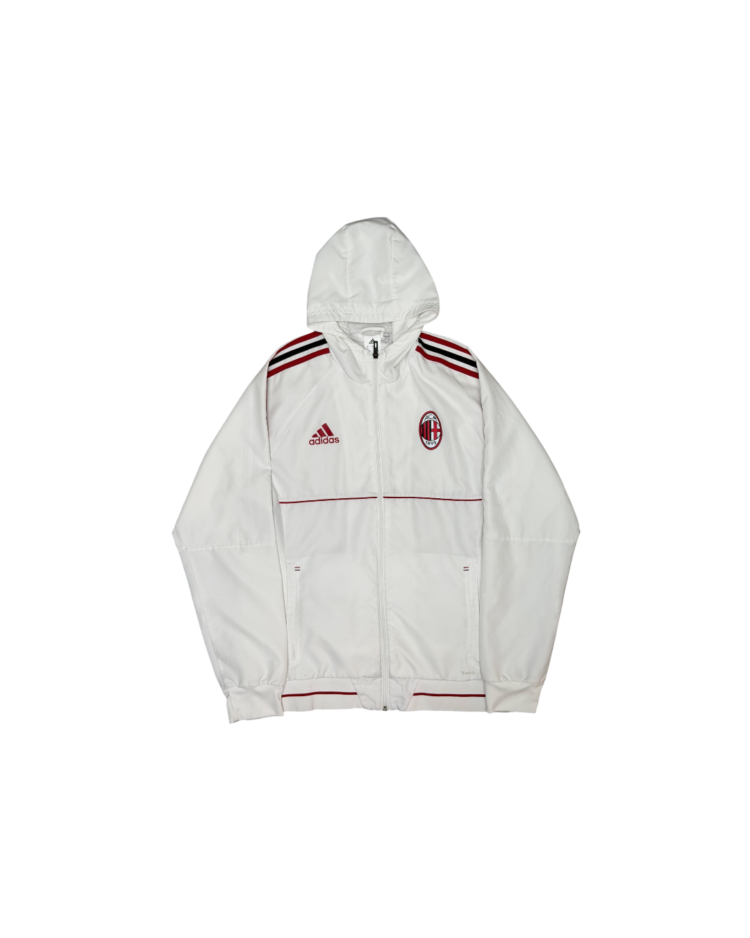 AC Milan Adidas White Track Jacket
