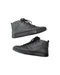 Balenciaga Arena High Cracked Look Leather Dark Grey