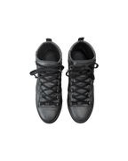 Balenciaga Arena High Cracked Look Leather Dark Grey