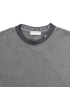 Balenciaga Crewneck T-Shirt Branded Colar Dark Grey