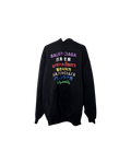 Balenciaga Languages Print Hoodie Black