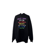 Balenciaga Languages Print Hoodie Black