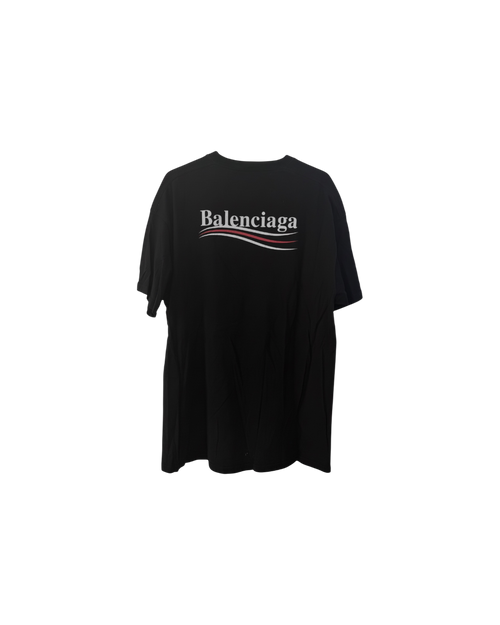 Balenciaga Political Campaign Logo T-Shirt Black