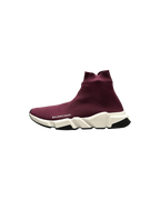 Balenciaga Speed Trainer Sneakers Burgundy