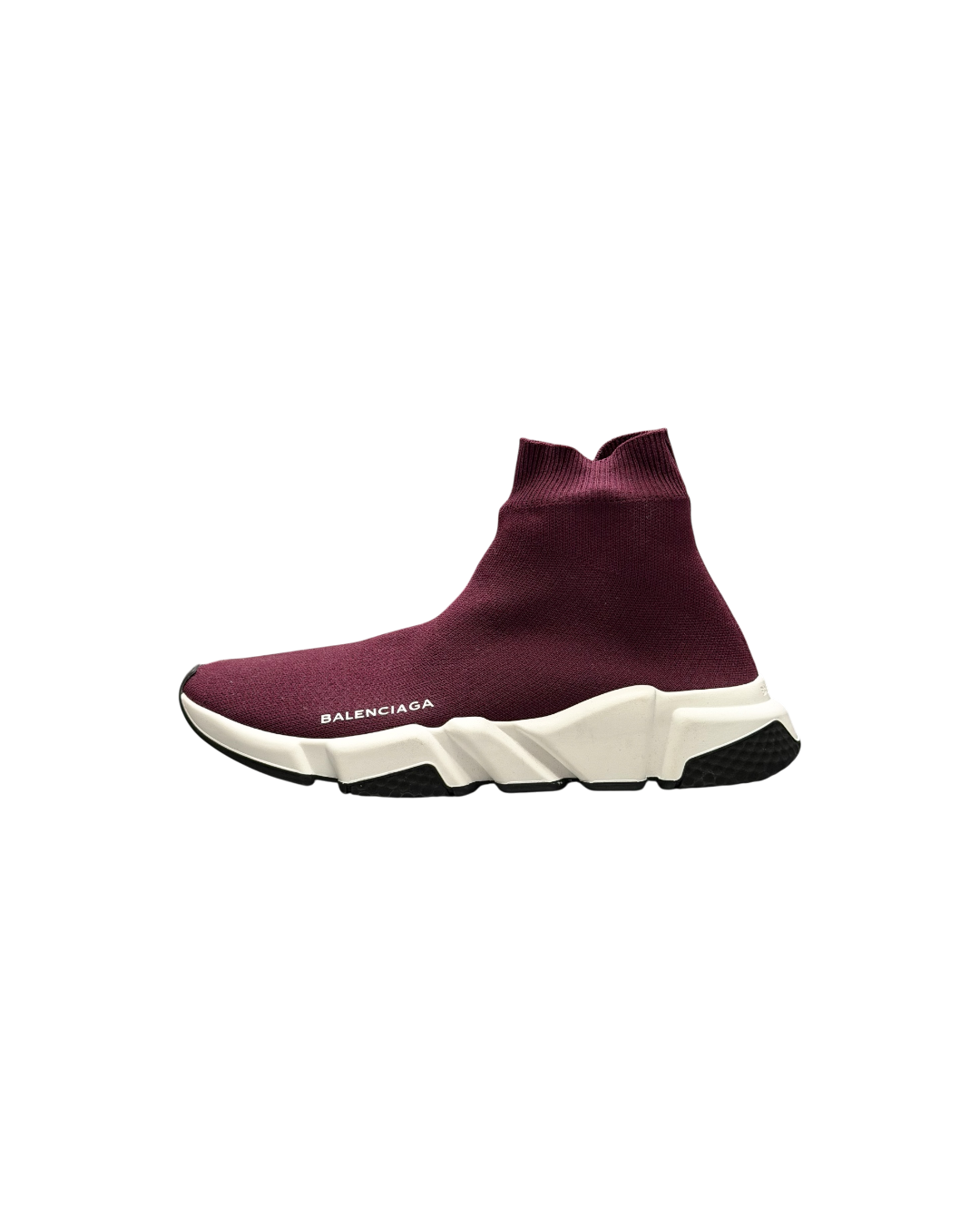 Balenciaga Speed Trainer Sneakers Burgundy